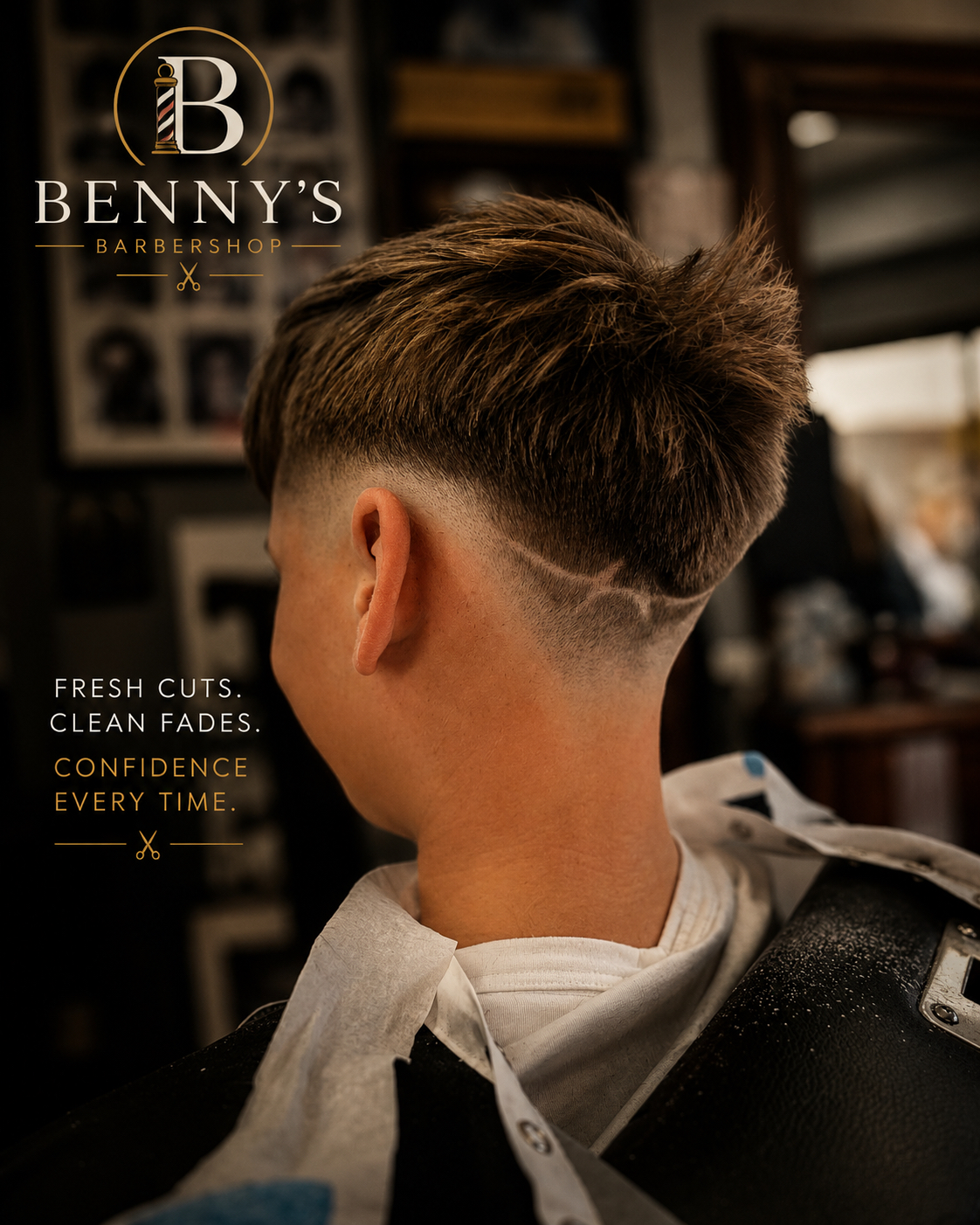 Textured taper with detail line